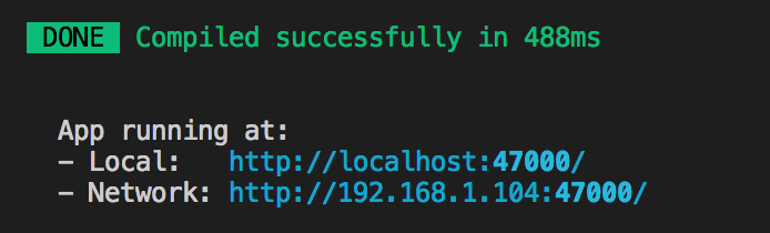 Setup webpack dev server